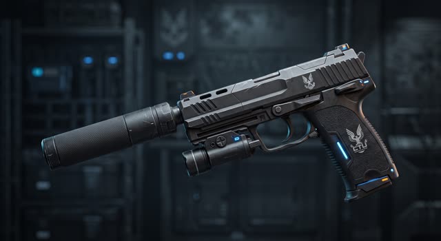 USP-S, an Open BRX Sidearm-class weapon